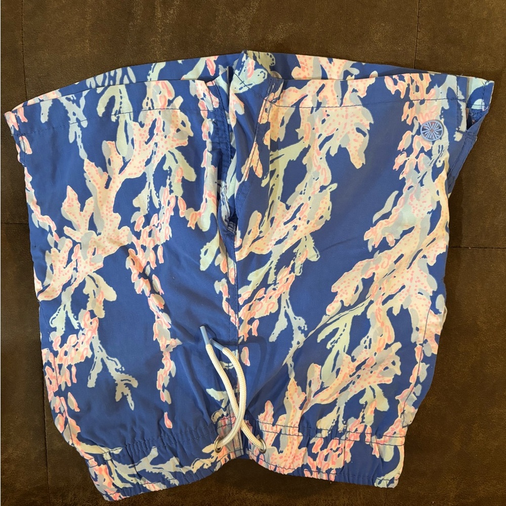 Lilly Pulitzer Blue and Pink Swim Shorts